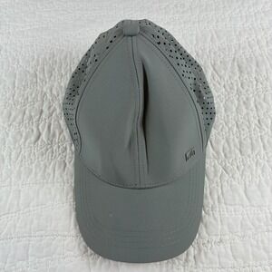 Surf Style Performance Hat Mens OSFM Gray Perforated Snapback Cap Breathable Run